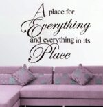 AWSN Inspirational motivational Lettering quotes Wall Decor for Women Boys Girls Kids Living Room bedroom Playroom Nursery Room Wall Stickers Decoration- A Place for Everything and Everything in - Image 7
