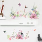Fresh Flowers Birds Butterflies Wall Decal Home Sticker Abc 1056 - Image 3