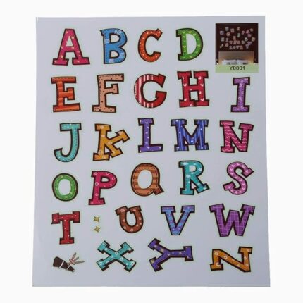 Yigo Fluorescent Luminous Wall Stickers Glow in The Dark Stars Home Decoration Eco-Friendly PVC Cartoon Wall Decal for Kids Rooms-Alphabet