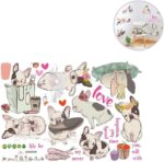 VOSAREA French Bulldog Dog Wall Sticker for Living Room Nursery TV Background size 50x70 sk7091 - Image 7