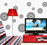 Circle Combination Wall Sticker Sofa Background Abstract Circle Window Glass Decor stickers Ay9038 - Image 2