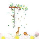 TOYMYTOY Height Measuring Tree Wall Sticker Removable Animal Growth Chart Han0ding Ruler Wall Decal Kids Nursery Wall Sticker  size 60x90 nc037 - Image 5