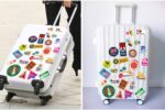 Backpack Suitcase World Travel Country City Decoration Wall Stickers size 50x70 mj7004 - Image 5