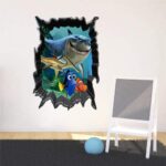 CSCH Wall Stickers Shark Dory Nemo 3D Broken Hole Wall Stickers  Ncs1438 - Image 2