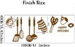 Cooking Wall Stickers Removable Kitchen & Dining RoomN DIY Wall Decal Kitchen Rules Art Home Mural Décor Vinyl Wall Art Inspirational Quotes Decorations size 45x60 ay6017a - Image 4