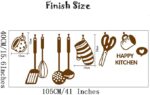 Happy Kitchen Wall Sticker for Kitchen Decoration (18 by 36 inches) - Image 4