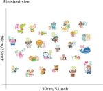 Cartoon Animal Alphabet Study Wall Stickers Abc 1054 - Image 4