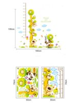 Decals Design 'Happy and Good Friends Height Chart' Wall Sticker size 50x70 xy8116ab - Image 3