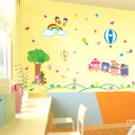 Moon and Stars Animals Balloon Wall Sticker House Decal Removable Living Room Wallpaper  size 60x90 ay9174 - Image 3