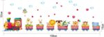 YUANCHENG Cartoon animal train wall stickers for kids rooms decoration art decals size 50x70 sk7064 - Image 5