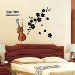 Ay934 TBOP Home Music Violin Wall Sticker - Image 7
