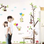 lovely wall paper tree Teddy bear decorate the classroom cartoon children room height sticker am9015 - Image 4