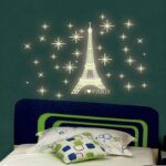 Night Lighting Eiffel Tower Vinyl Wall Decal PVC Home Sticker House Paper Painting Decoration Wallpaper Living Room Bedroom Kitchen Art Picture DIY Murals Kids Nursery Baby Decor - Image 6