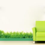 Fresh Green Grass Corner Skirting Board Removable Wall Sticker Sk7016 - Image 4