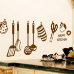 Happy Kitchen Wall Sticker for Kitchen Decoration (18 by 36 inches) - Image 3