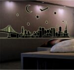 Night City Wall Stickers Removable Home Decor PVC Wall Decals Art Mural Child Boys Girls Kids Bedroom Kitchen Decoration Poster size 60x90 abq9601 - Image 2