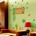 Cartoon animal, flower, butterfly, tree wall stickers, home decor, PVC decoration, size 60x90 ay9172 - Image 2