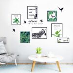 HEUREKA Green Plant with Zebra Design Peel and Stick Self Adhesive Wall Sticker (60 CM X 90 CM) - Image 4