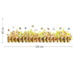 Cozy wall sticker with a small fence, flowers, butterflies etc. size 50x70 am7077 - Image 4