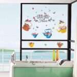 Wall Stickers, Hand Painted Flower Pots for Kids Rooms Children's Room Bedroom Bathroom Kitchen Window Home Decor Art Decal size 50x70 sk7105 - Image 6