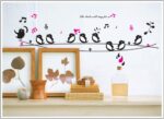 Jm8210 Decals Design 'Cute Singing Birds' Wall Sticker - Image 9
