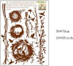 BEST OF BEST Bird Nest Tree Vine Wall Stickers size 50x70 ay7026b - Image 5