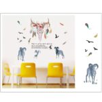 Imported Wall Sticker Decor Sticker Removable DIY Goat Head Wall Decal fo Decor One Size - Image 2