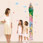 Height Measure Growth Chart Fairy Tell Princess Kids Self Adhesive Home Décor Wall Sticker (50 CM X 70 CM) - Image 2