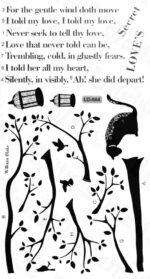 Poem & Cat - Interior Wall Sticker Applique Wallpaper 32cm*60cm - Image 2
