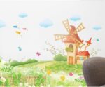 BEST OF BEST Windmill House Meadow Wall Sticker XL8025 - Image 4