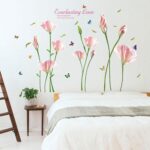 floral-butterfly-wall-sticker-removeable-sk9112b size 60x90 - Image 2