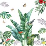 Greenery Leaves Wall Stickers Green Plants Wall Stickers Living Room Bedroom Office Wall Decoration size 60x90 nc023 - Image 3