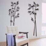 Black Bamboo Wall Sticker Home Decal Paper Removable  size ay9156 - Image 2