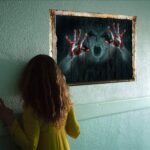 Halloween Okraski 3D Duha, Steno, okno Nalepke Odstranljive Grozo Nalepko Plakat avto nalepke size 50x70 sk6043 - Image 3