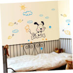 StickerShopee Happy Dog in Air - Wall Stickers  size 50x70 ay7083 - Image 3