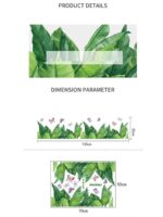 Stylish Nordic Plant Wall Stickers, Cafe, Modern, Window, Monstera, Leaf, Green, Grass, Banana Leaf, Butterfly, Kitchen, Kids Room, Toilet, Interior Decor size 50x70 sk7201 - Image 7