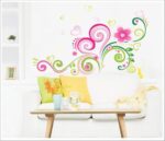 New 2024 Lp Xy8006 DIY Wall Sticker, Stickers Living Room Bedroom Sofa Backdrop Fantasy Flower Wall Stickers Decal Decoration Products Accessories - Image 5