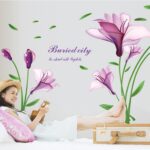 Purple Flowers Fantasy Vinyl Wall Decal PVC Home StickerDLX6012 - Image 8