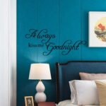KDHeart 45 x 20 cm Always Kiss Me Goodnight Wall Sticker - Image 6