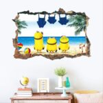 Wall Sticker Minions Poster Wall Decoration Door Sticker Home Decoration Wall Art Gift - Image 3