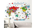 Cartoon Map Wall Sticker XH9261 - Image 3