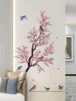 A set of wall stickers birds flower branches wall sticker wall decoration xh6021 - Image 2