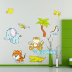 XY8052 : WALLSTICKER/WALL STIKER 50X70--BABY ANIMALS - Image 3