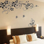 Flower Pattern Removable Wall Sticker WS9022. - Image 2