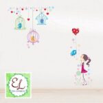Wall Sticker / Wall Stiker / Stiker Dinding Sangkar Burung JM7152 - Image 3