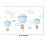 JM7343 Cute Hot-air Balloon Design Wall Sticker - Image 7