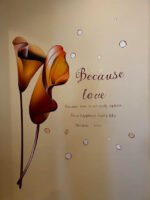 AY9080 Beacause Love WALSTIKER WALL STIKER 60X90 sticker - Image 2