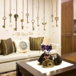 The Keys Of Love Wall Sticker SK-9115 Hanging Wall Paper PVC Removeable Wall Decor Wall Stickers - Image 2