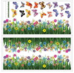 Jm8260 Flower Wall Stickers DIY Door Decor Butterfly Art Vinyl Decal Colors Kids Room - Image 9