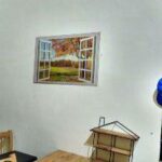 PROMO WALL STICKER STIKER DINDING 60X90 XL8022G AUTUMN VILLAGE WINDOW - Image 11